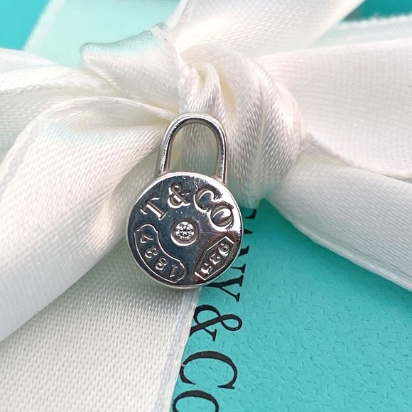 Tiffany & co 1837 round diamond  pendant .925  925 beautiful - Picture 1 of 5